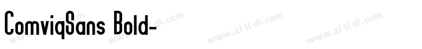 ComviqSans Bold字体转换 ComviqSans Bold字体转换